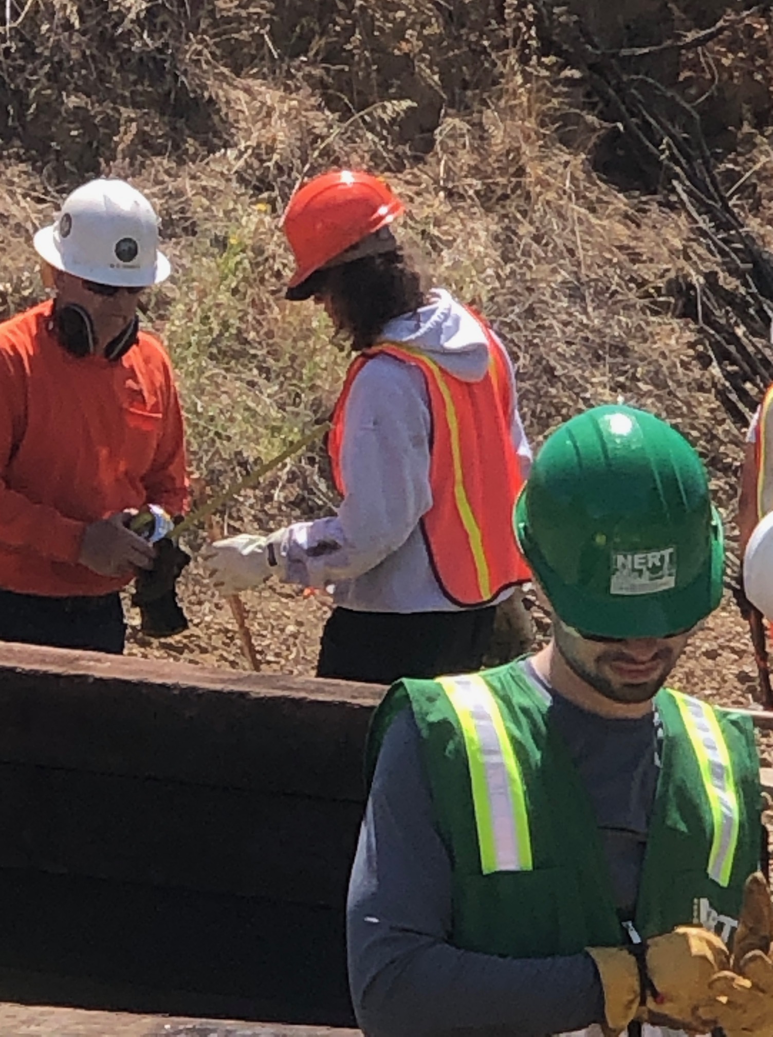 Train track volunteering at Niles Canyon Railway